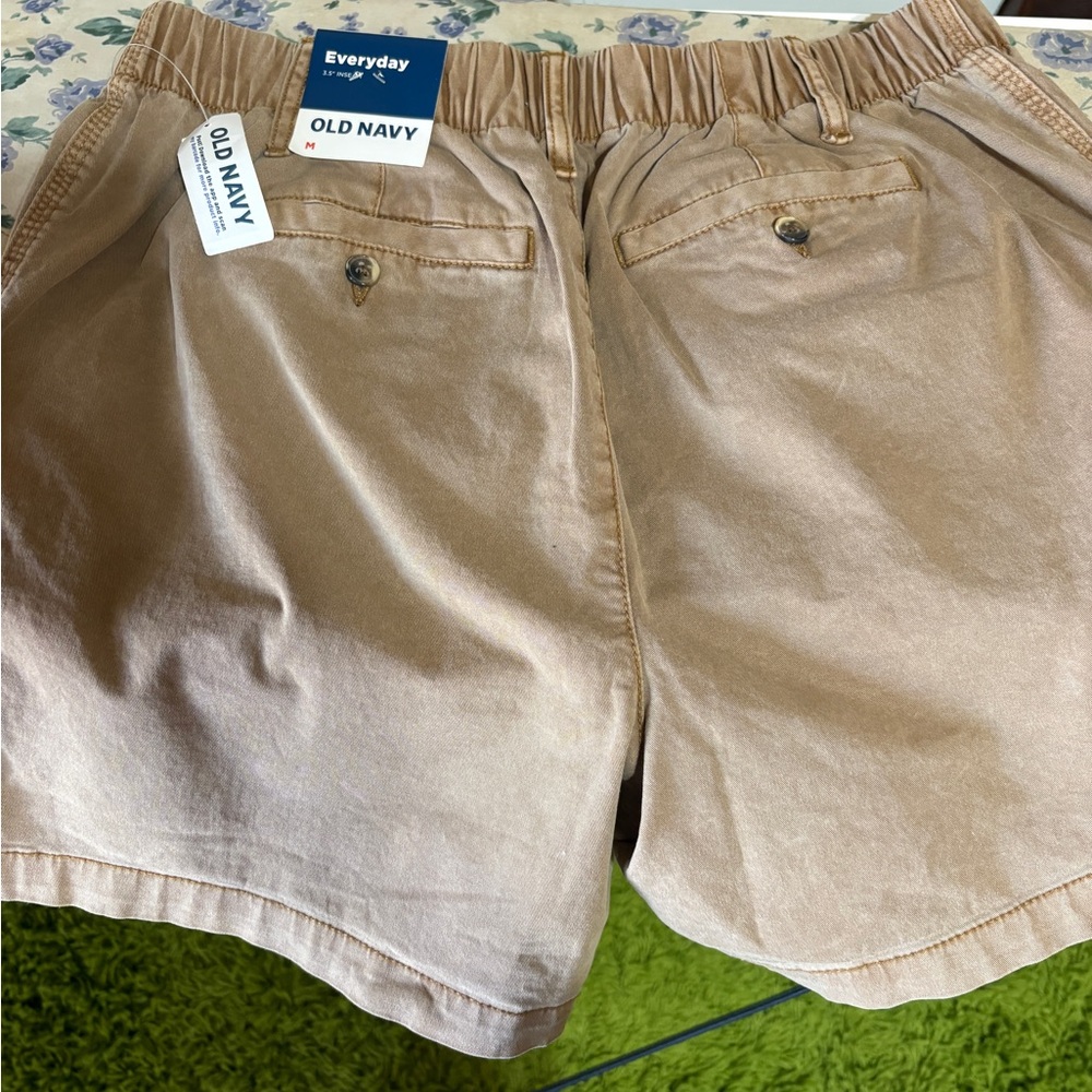 Old Navy OG Chino Shorts – Women's Size M High Rise 3.5" Inseam Brown Khaki NWT - Picture 4 of 4